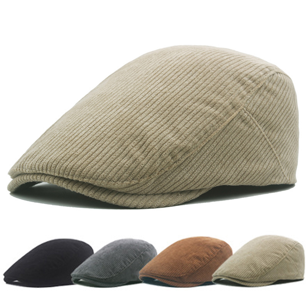 Newsboy Cap Ivy - New Beret Corduroy Ivy Cap Hat