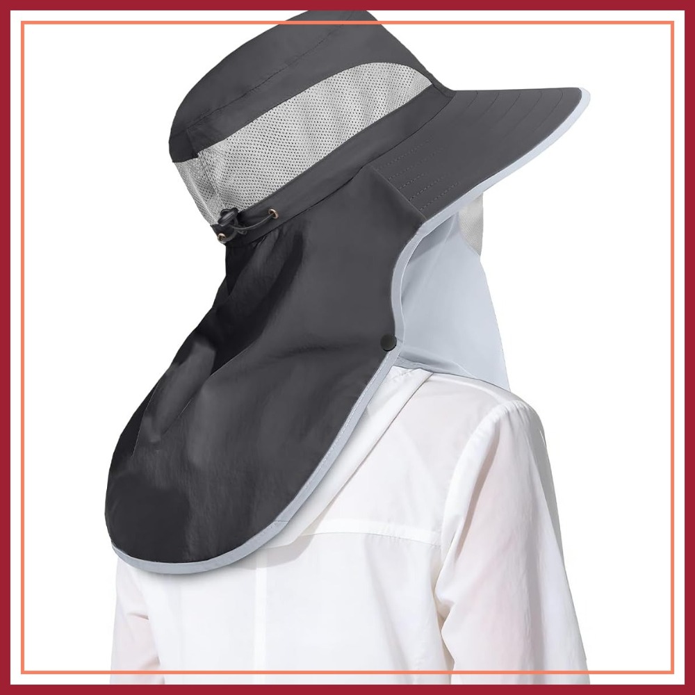 Sun Hat Wide Brim - Men&Women Wide Brim Fishing Ponytail Sun