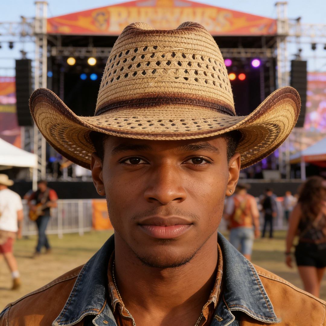 1PC Straw Western Cowboy Hat H - Cowboy Hat Straw บทวิจารณ์และราคา