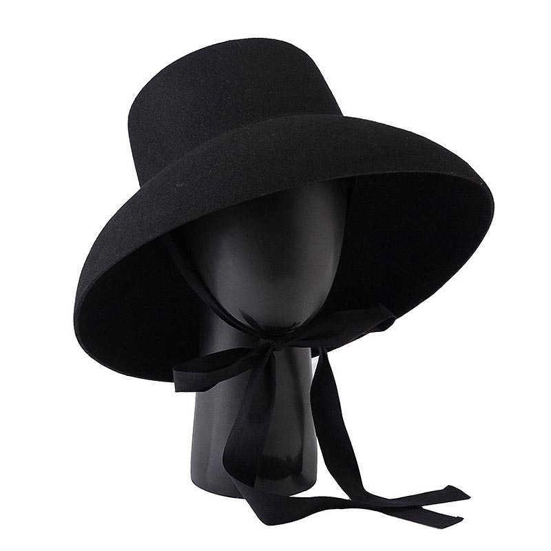 Retro Style Pure Wool Hat Wide - Fedora Hat Wool บทวิจารณ์และราคา