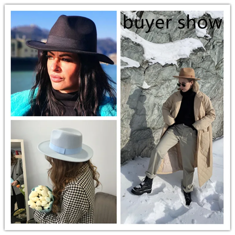 Fedora Hat Women Winter Hats f - Fedora Hat Wool บทวิจารณ์และราคา