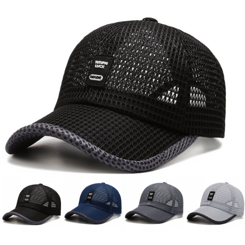 Men Women Summer Full Mesh Qui - Trucker Cap Mesh บทวิจารณ์และราคา