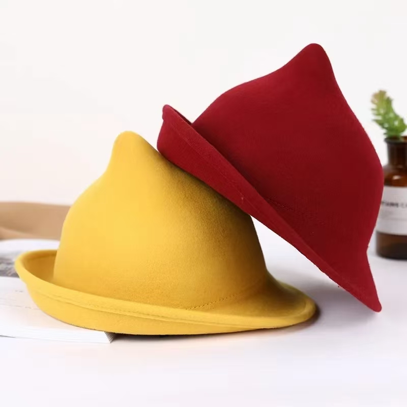 2025  100% Wool Modern Witch H - Fedora Hat Wool บทวิจารณ์และราคา