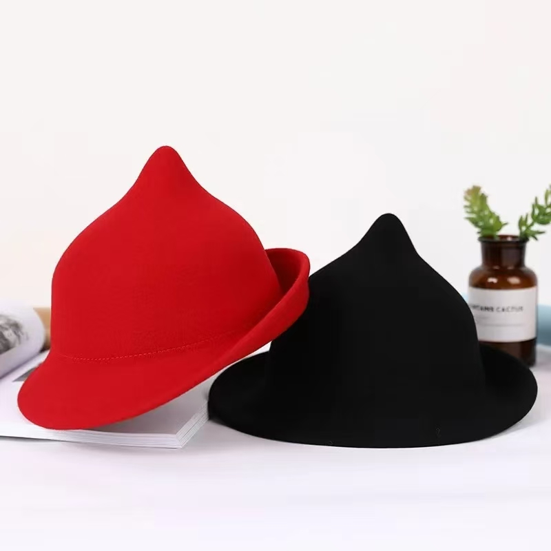 2025  100% Wool Modern Witch H - Fedora Hat Wool บทวิจารณ์และราคา