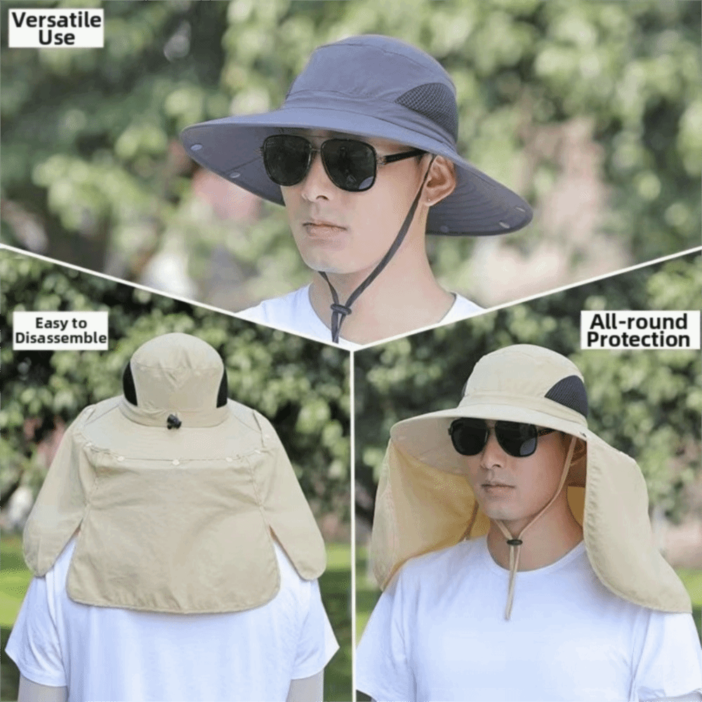 Fashion Cloth Men Sun Hat Big  - Visor Sun Hat บทวิจารณ์และราคา