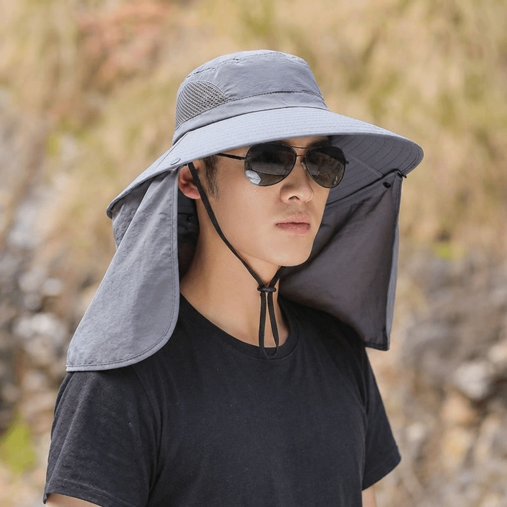 Fashion Cloth Men Sun Hat Big  - Visor Sun Hat บทวิจารณ์และราคา