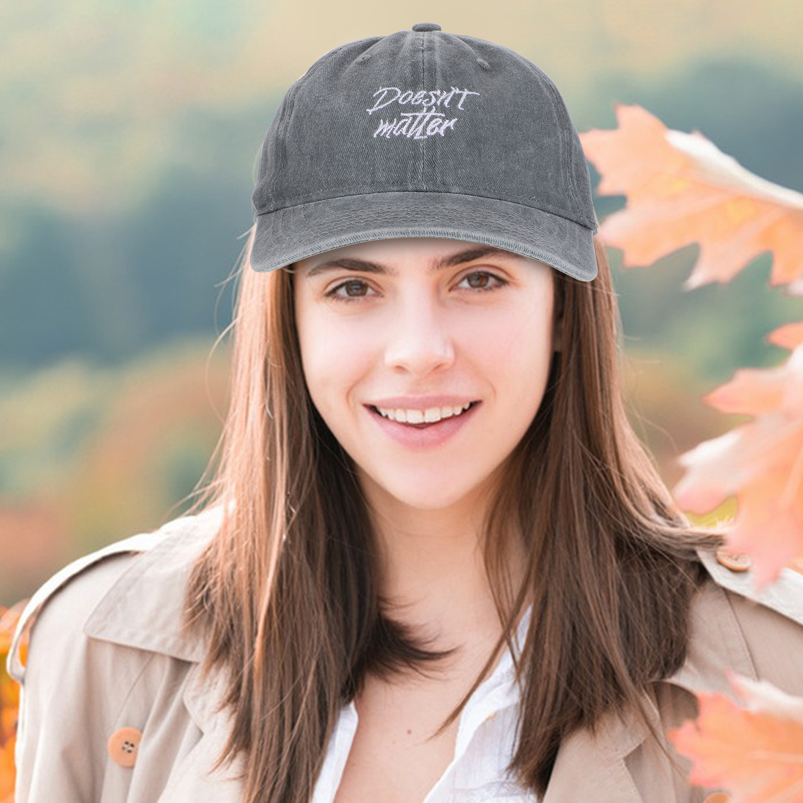 Adjustable Vintage Washed Dist - Dad Hat Cotton บทวิจารณ์และราคา
