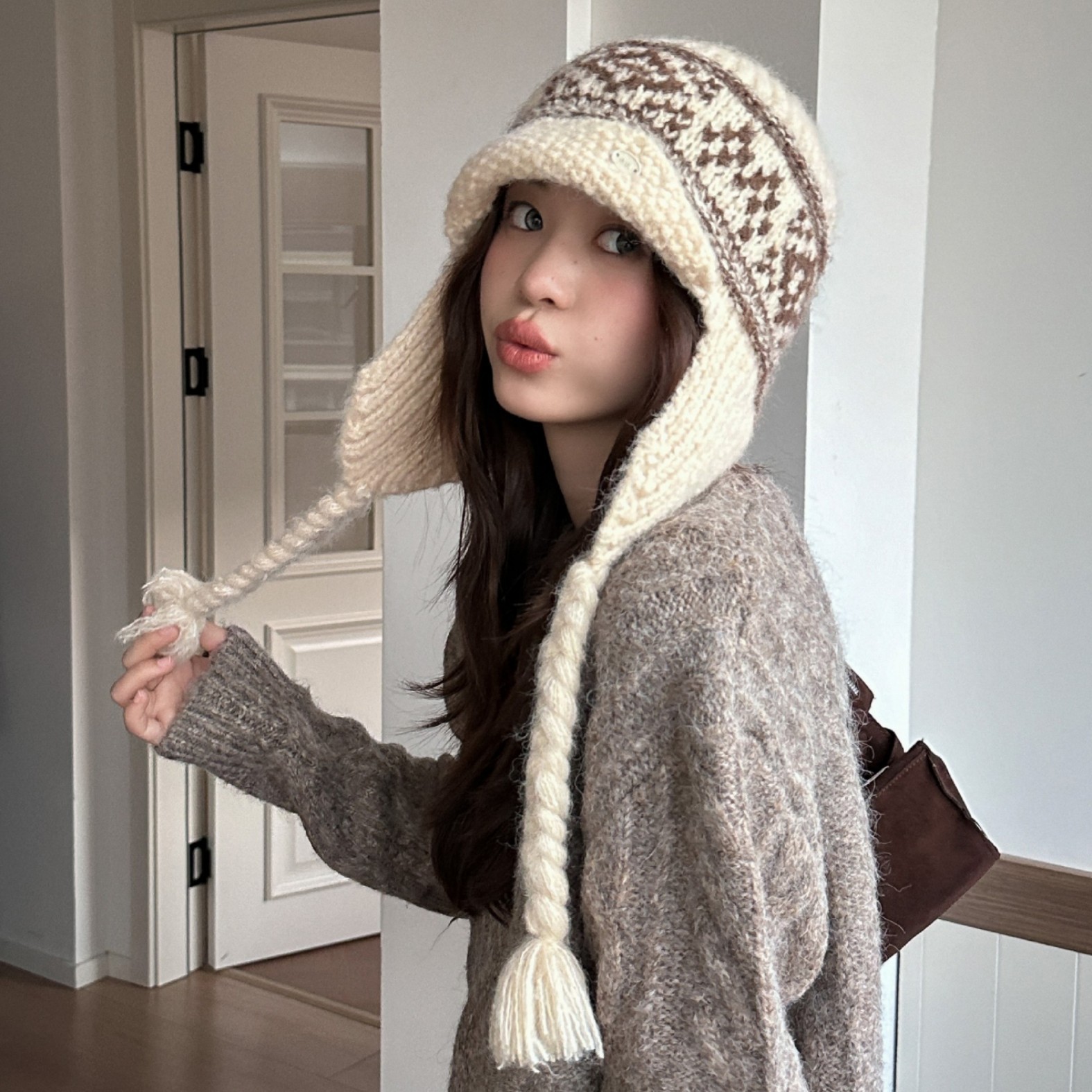 Winter Fair Isle Vintage Trapp - Trapper Hat Ear Flap บทวิจารณ์และราคา