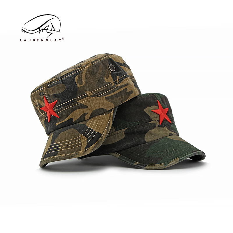 Men's Camouflage Flat Top Base - Dad Hat Cotton บทวิจารณ์และราคา