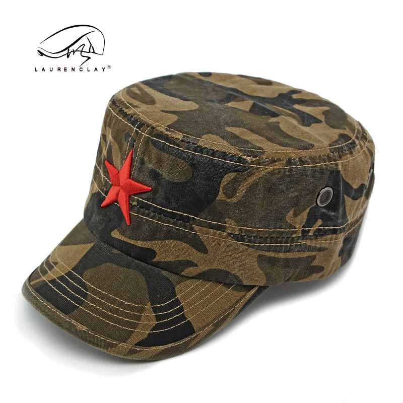 Men's Camouflage Flat Top Base - Dad Hat Cotton บทวิจารณ์และราคา