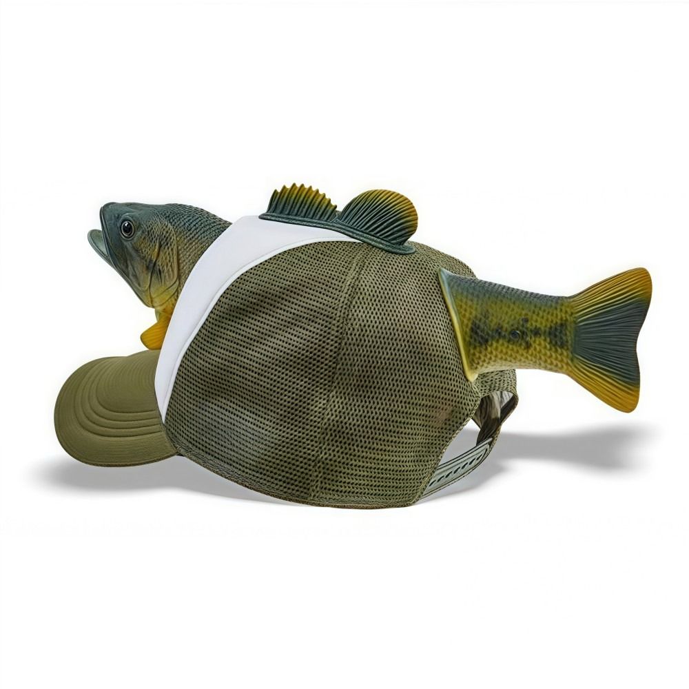 Funny 3D Fish Animal Trucker H - Trucker Cap Mesh บทวิจารณ์และราคา