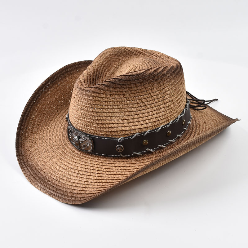 Summer Western Cowboy Straw Ha - Cowboy Hat Straw บทวิจารณ์และราคา