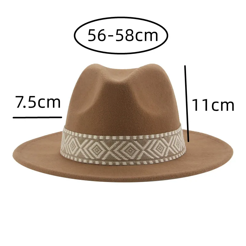 Panama Hat Western Cowboy Hats - Fedora Hat Wool บทวิจารณ์และราคา