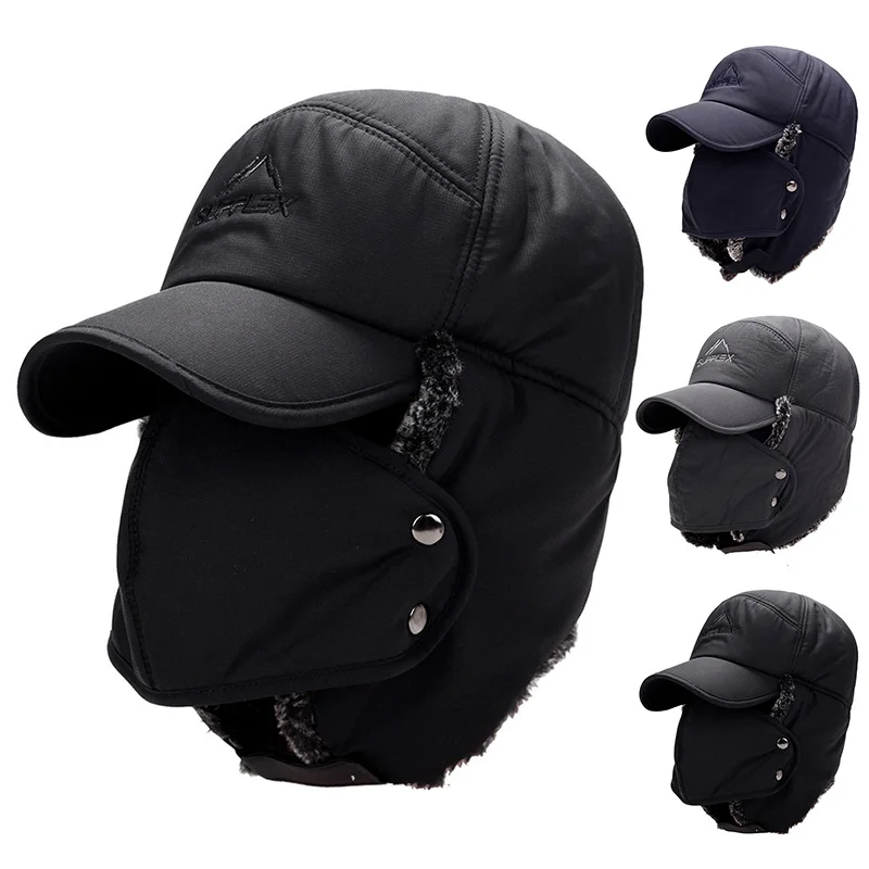 Winter Fur Warm Windproof Hat  - Trapper Hat Ear Flap บทวิจารณ์และราคา