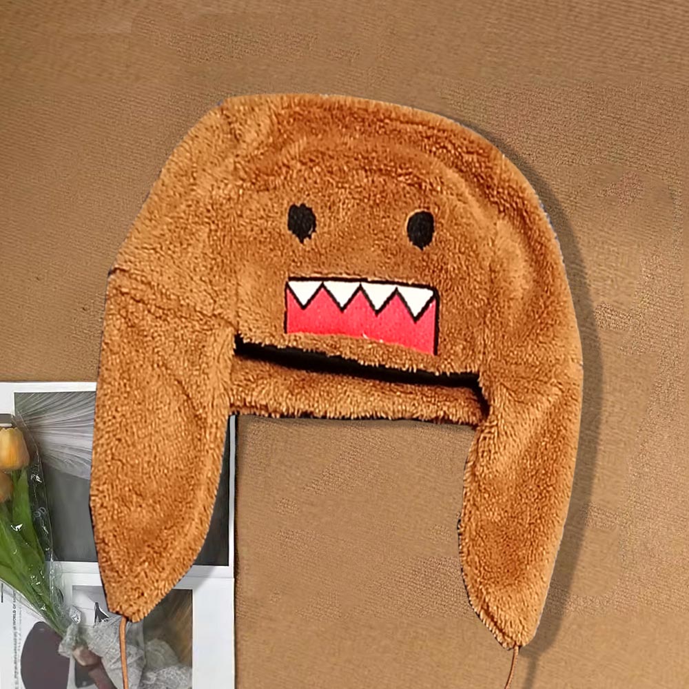 Cartoon Monster Faux Fur Trapp - Trapper Hat Ear Flap บทวิจารณ์และราคา