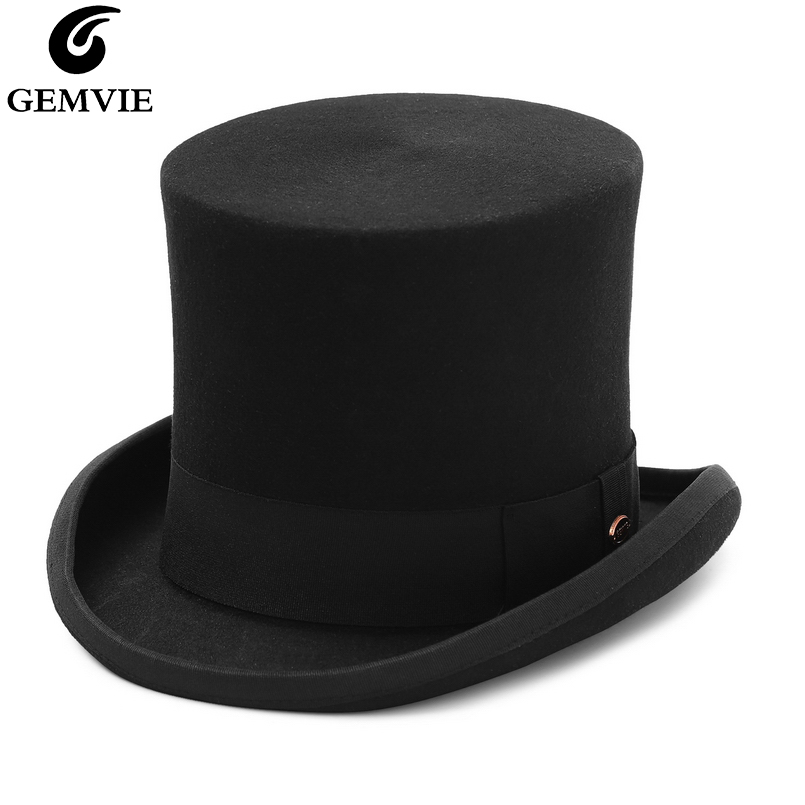 GEMVIE 17cm 100% Wool Felt Top - Fedora Hat Wool บทวิจารณ์และราคา