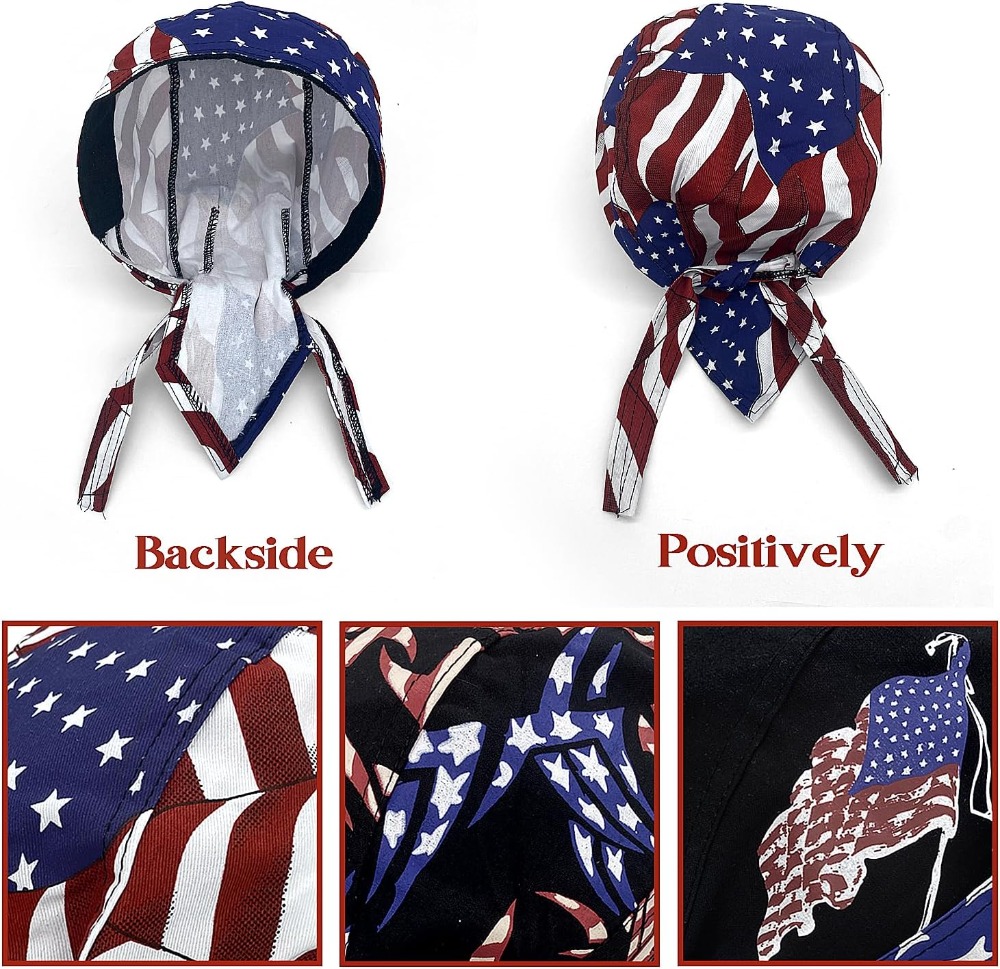 3 Pack Doo Rags for Men, Skull - Skull Cap Helmet Liner บทวิจารณ์และราคา