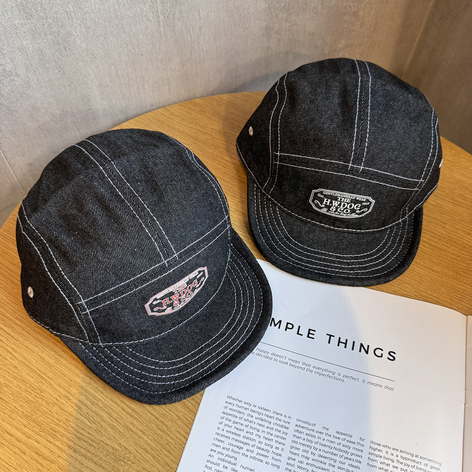 5 Panel Baseball Cap Denim Cot - Corduroy Cap 5 Panel บทวิจารณ์และราคา