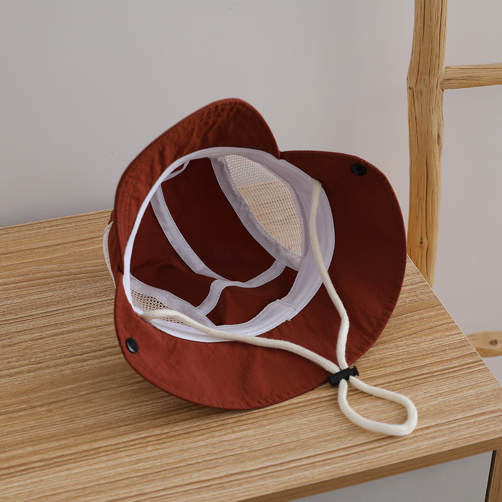 Letter Embroidered Baby Sun Ha - Bucket Hat Cotton บทวิจารณ์และราคา