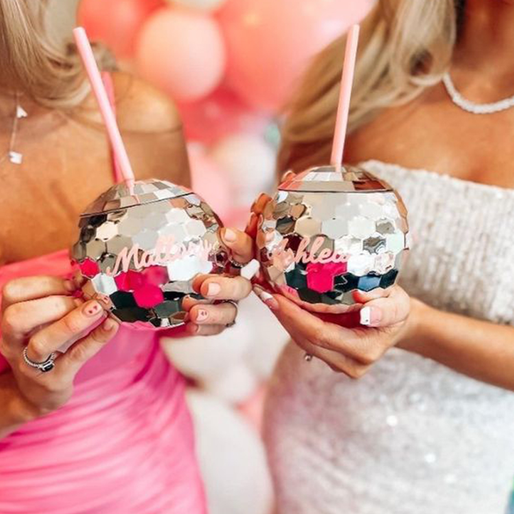 Disco Ball Cups Cowboy hat Dis - Cowboy Hat Straw บทวิจารณ์และราคา