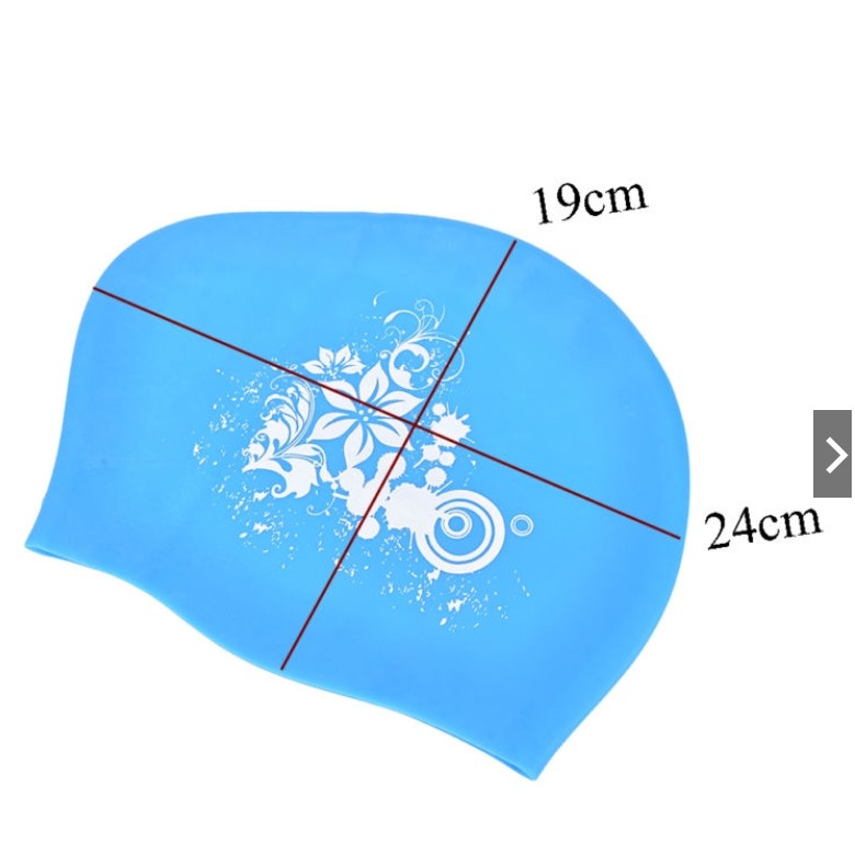 Silicone Swimming Cap for Long - Swim Hat Silicone บทวิจารณ์และราคา