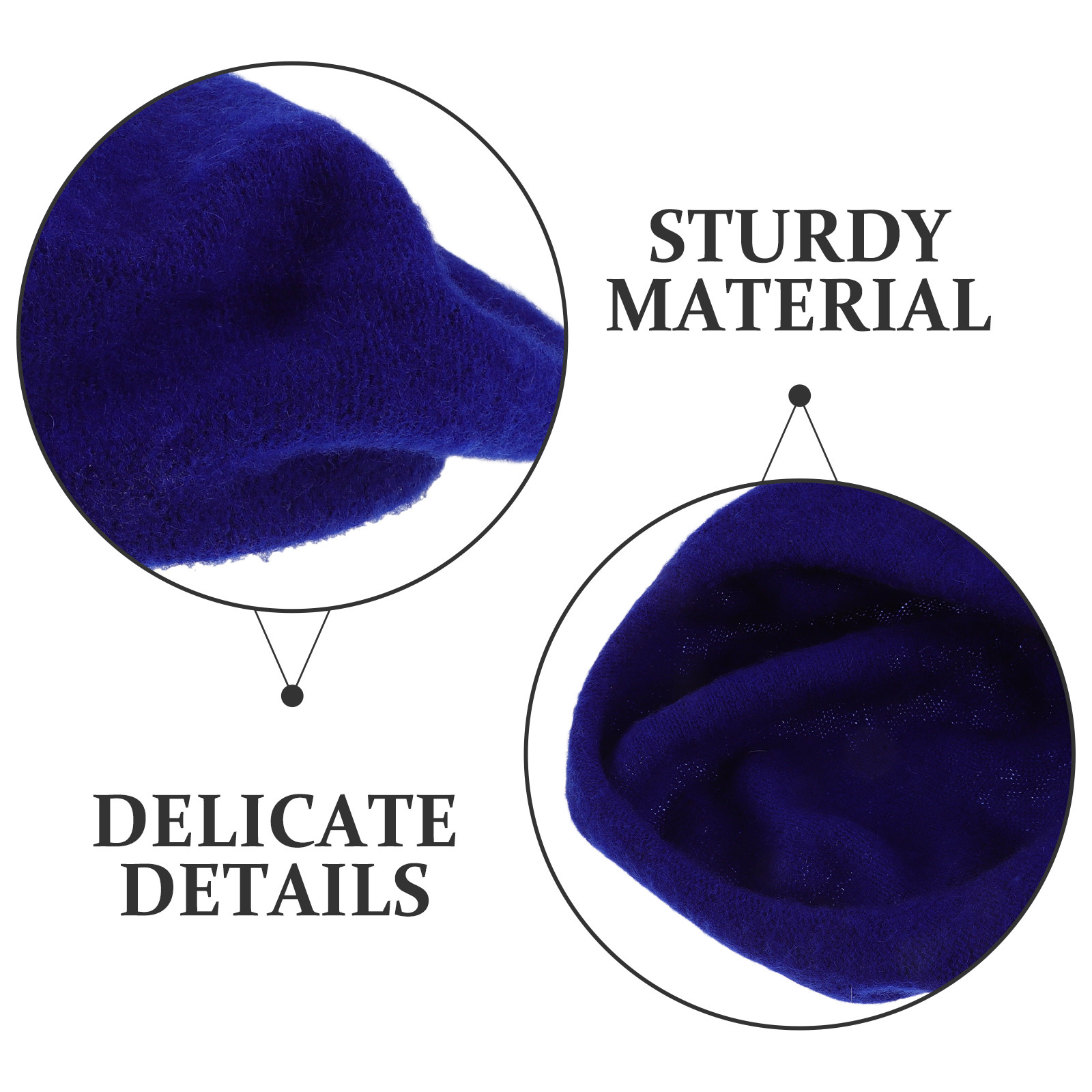 French Beret Hat for Women Nav - Beret French Wool บทวิจารณ์และราคา