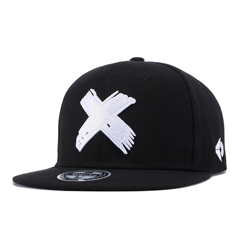 Letter X 3D Embroidered Flat-B - Snapback Hat Flat บทวิจารณ์และราคา