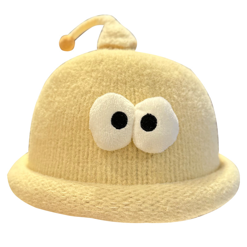 Playful Big-Eyed Garlic Knitte - Beanie Cuffed Knit บทวิจารณ์และราคา