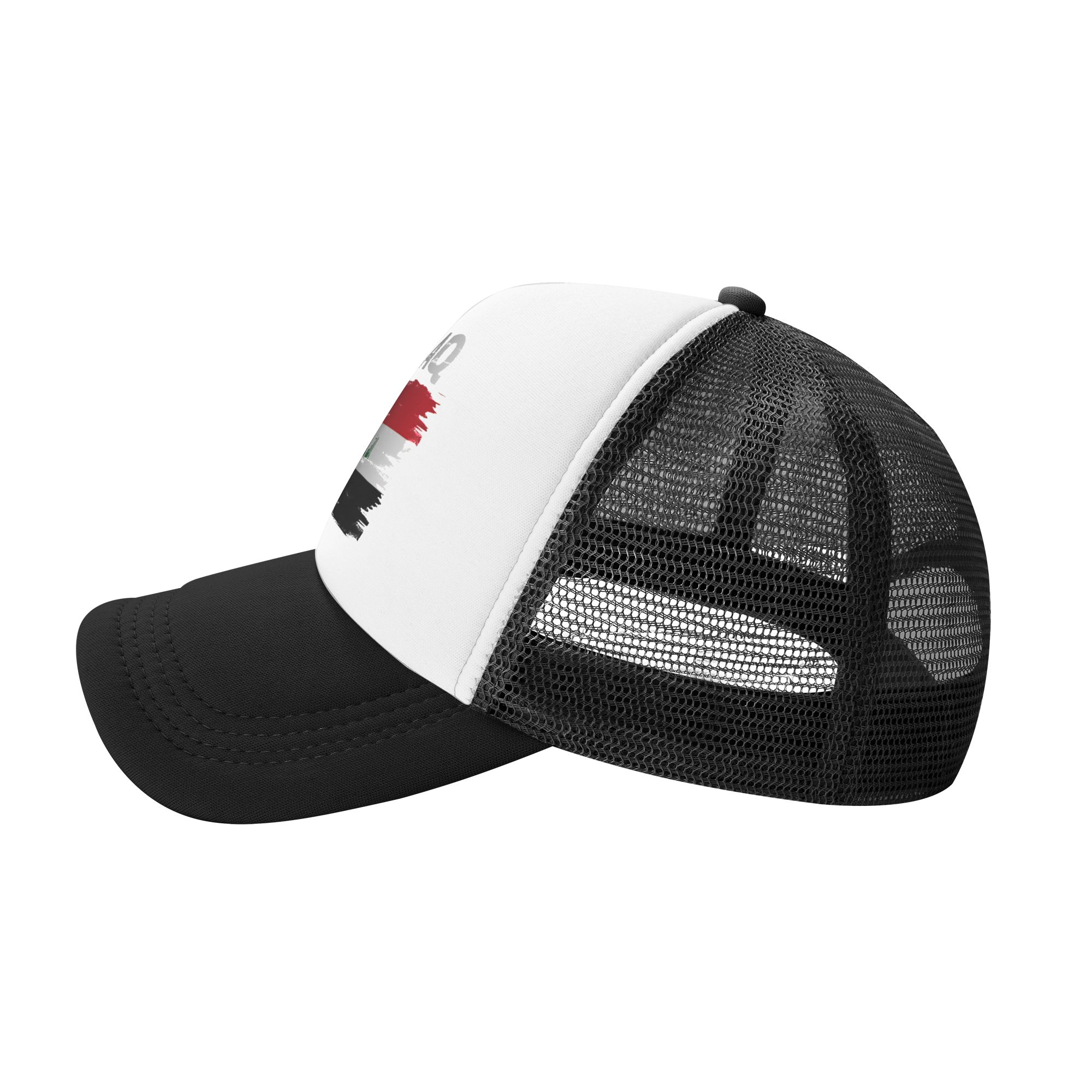 Mesh Sun Hats Iraq Flag Nation - Trucker Cap Mesh บทวิจารณ์และราคา
