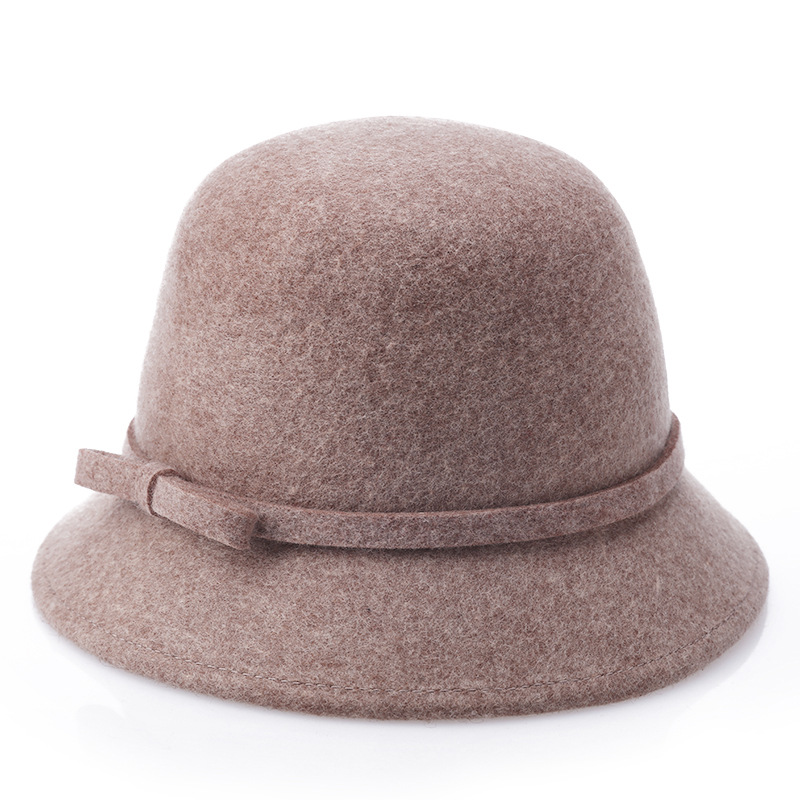 100% Real Wool Women Hats Autu - Fedora Hat Wool บทวิจารณ์และราคา