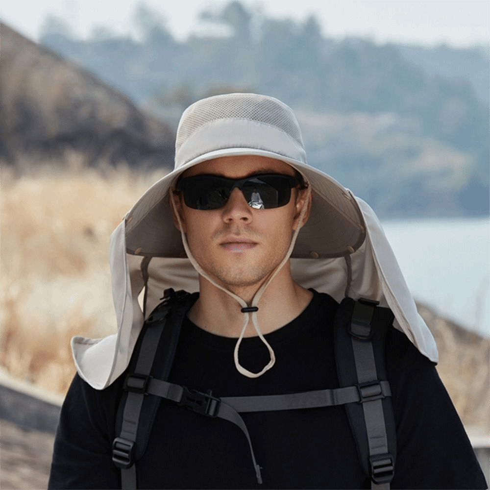 Fashion Cloth Men Sun Hat Big  - Visor Sun Hat บทวิจารณ์และราคา