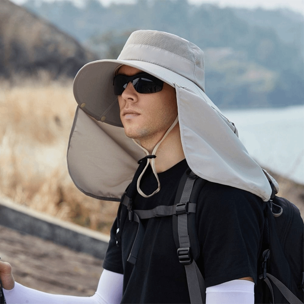 Fashion Cloth Men Sun Hat Big  - Visor Sun Hat บทวิจารณ์และราคา