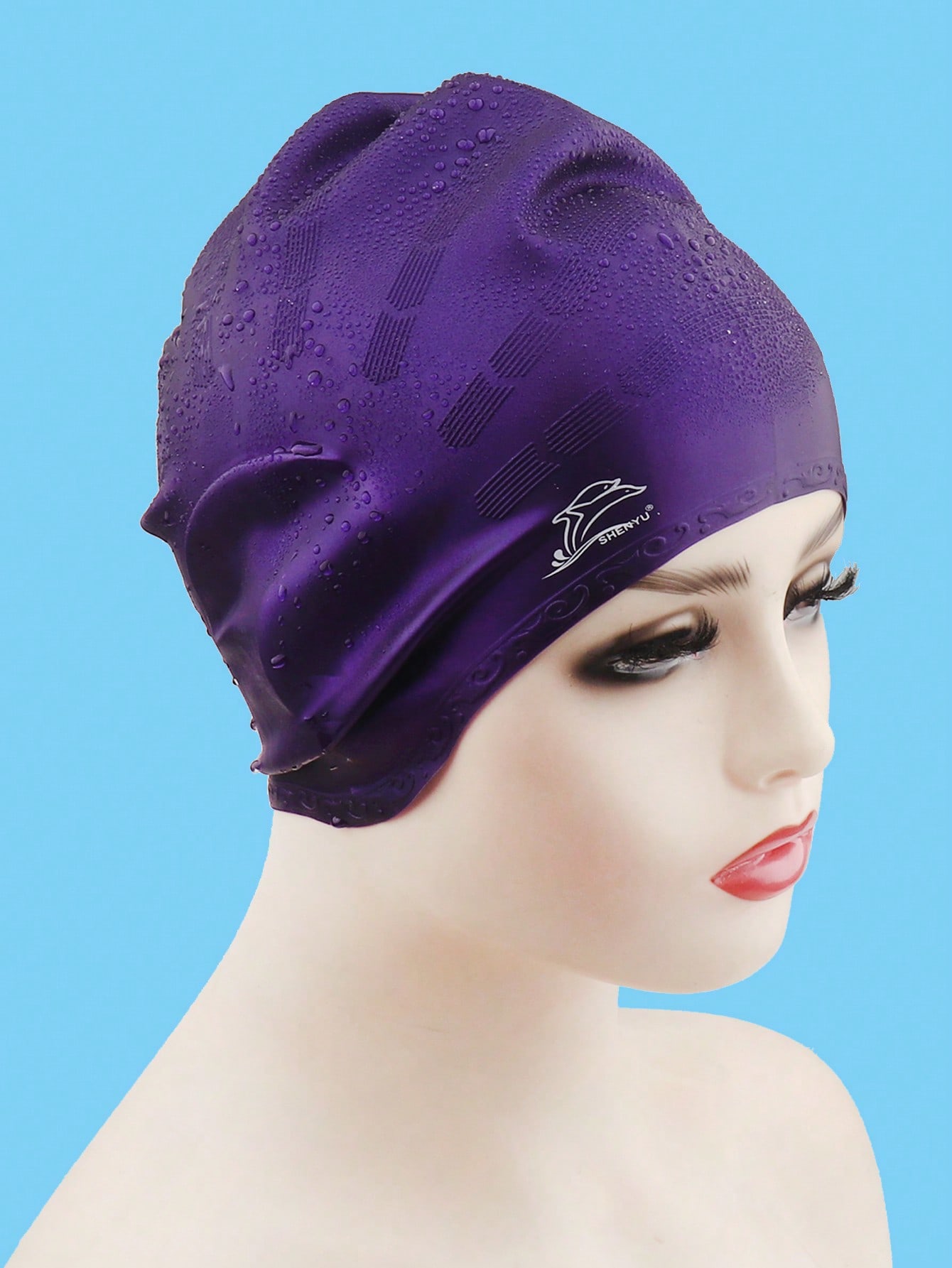 Silicone Waterproof Swim Cap E - Swim Hat Silicone บทวิจารณ์และราคา