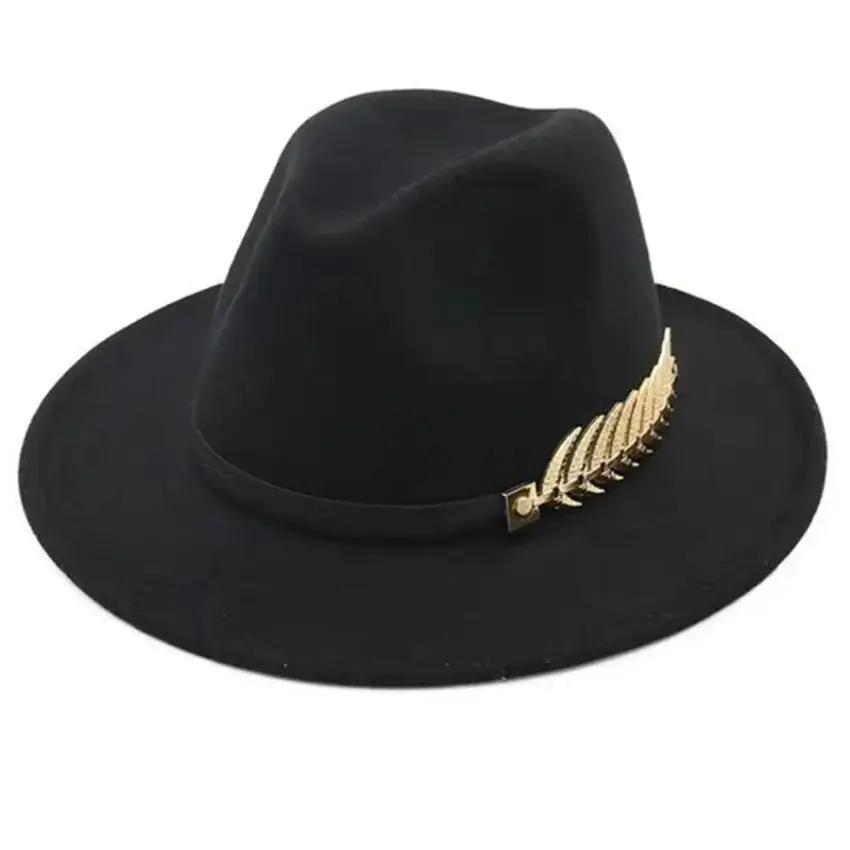 Simple Fashion Formal Occasion - Fedora Hat Wool บทวิจารณ์และราคา
