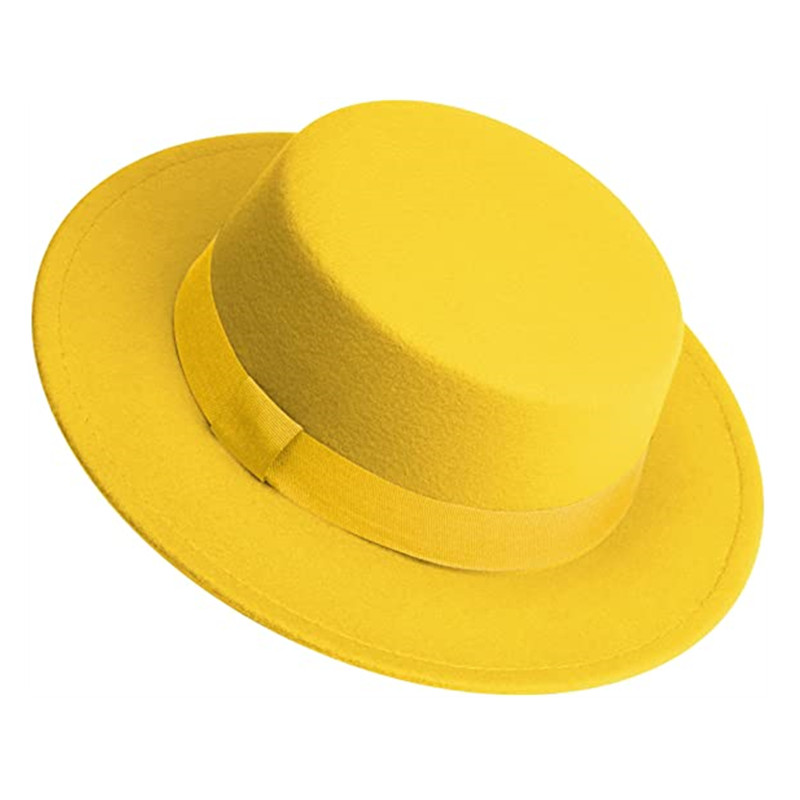Men Women White Fedora Hat Fla - Fedora Hat Wool บทวิจารณ์และราคา