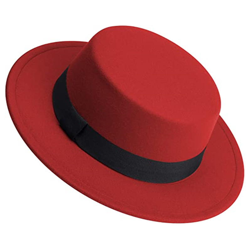 Men Women White Fedora Hat Fla - Fedora Hat Wool บทวิจารณ์และราคา