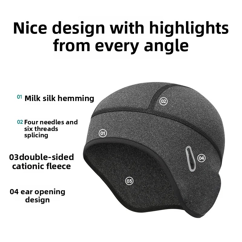 Winter Cycling Warm Cap MTB He - Skull Cap Helmet Liner บทวิจารณ์และราคา