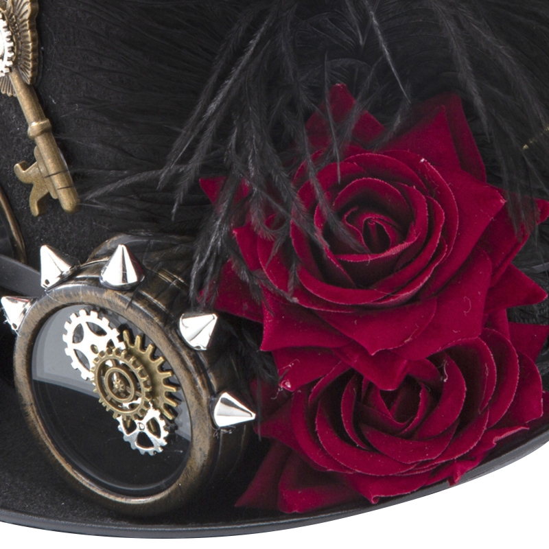 Y166 Vintage Steampunk Hat Top - Fedora Hat Wool บทวิจารณ์และราคา