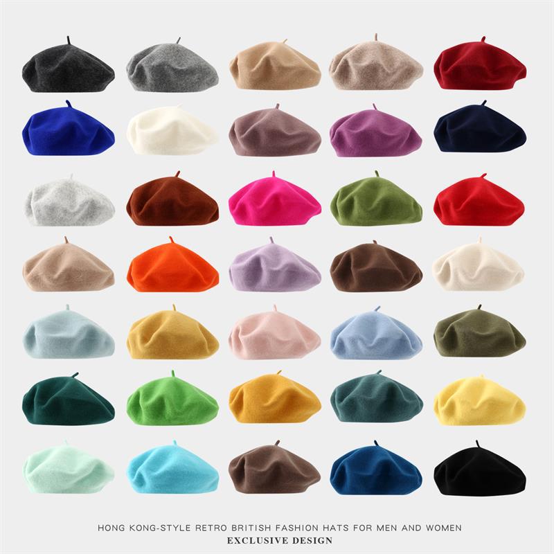 Big Size Beret Women  Large Be - Beret French Wool บทวิจารณ์และราคา