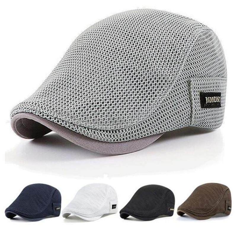 Mens Mesh Newsboy Beret Cabbie - Newsboy Cap Ivy บทวิจารณ์และราคา