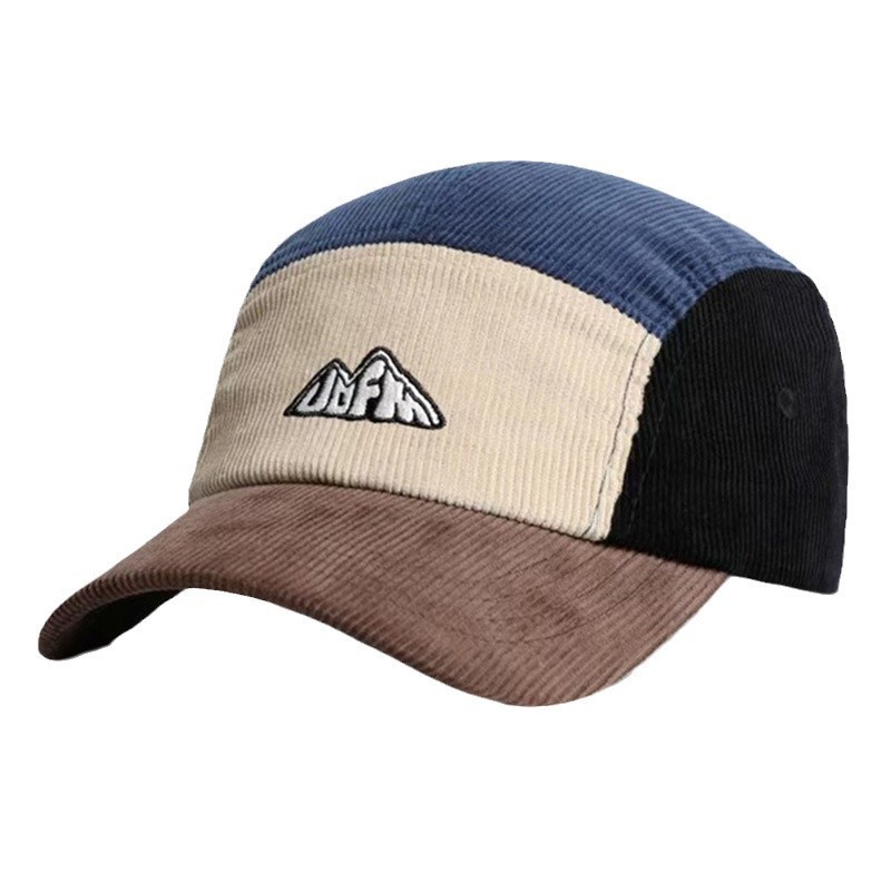 Men's Women's Visor Hat 5 Pane - Corduroy Cap 5 Panel บทวิจารณ์และราคา