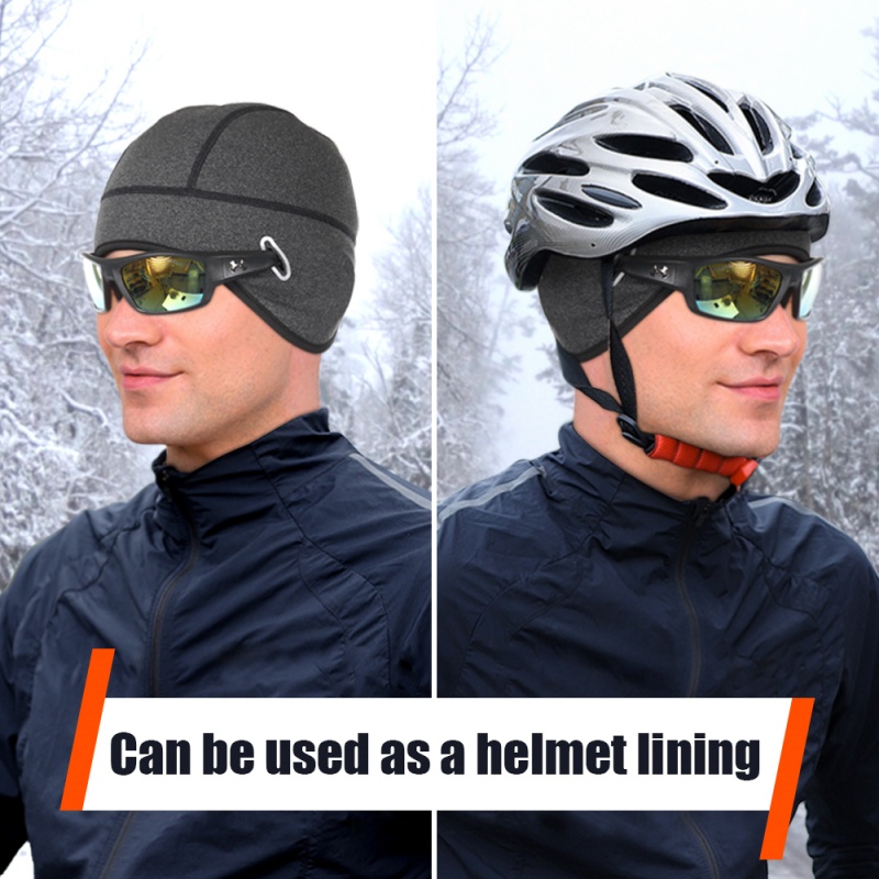 Winter Cycling Warm Cap MTB He - Skull Cap Helmet Liner บทวิจารณ์และราคา