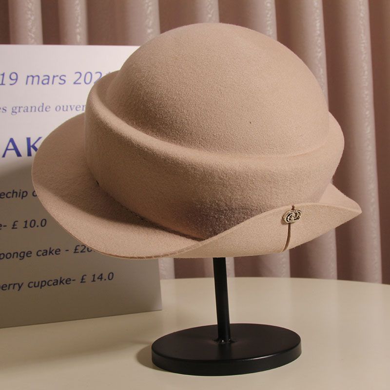 Wool Felt Sun Hats Round Top K - Fedora Hat Wool บทวิจารณ์และราคา