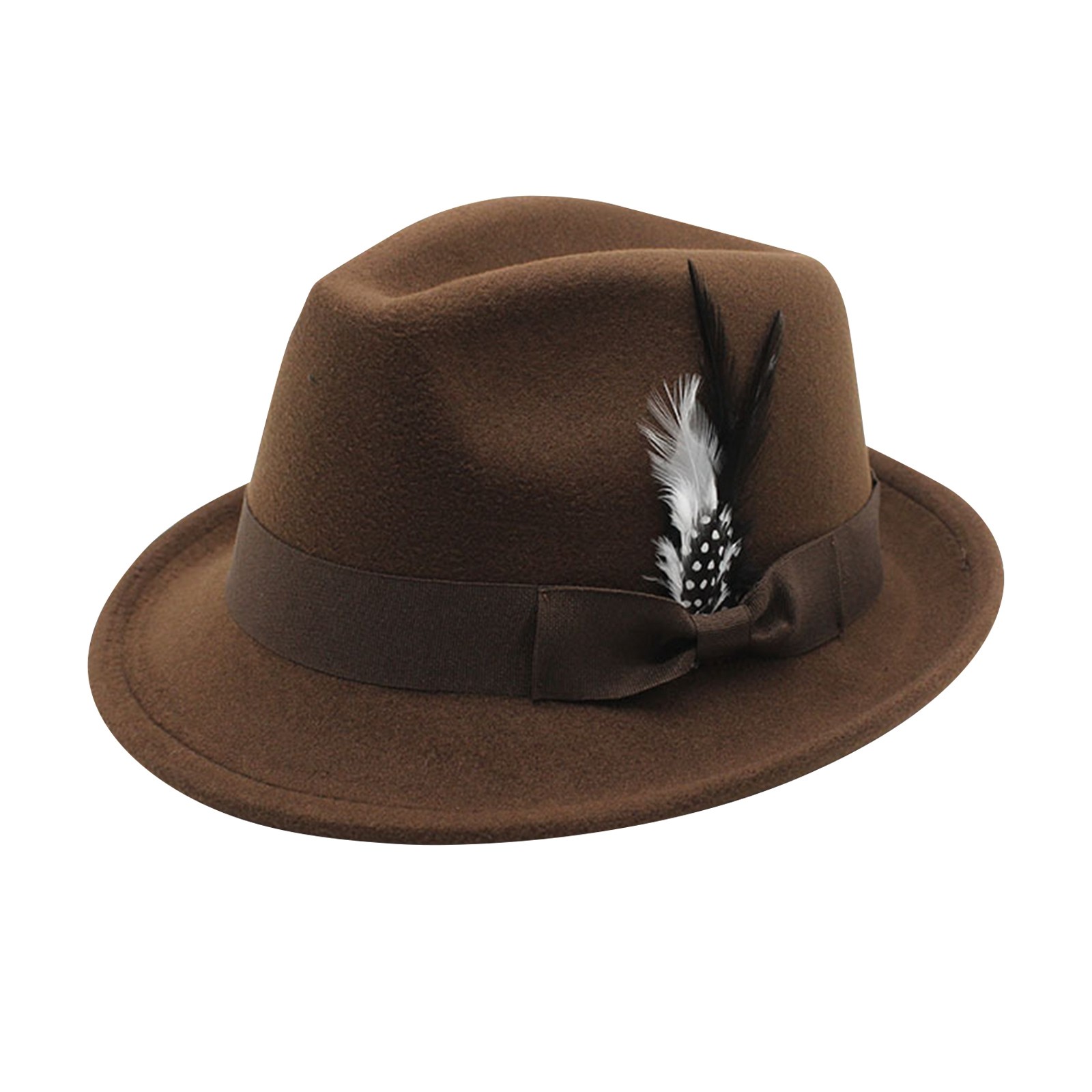 Vintage Fedora Hat Women Men T - Fedora Hat Wool บทวิจารณ์และราคา
