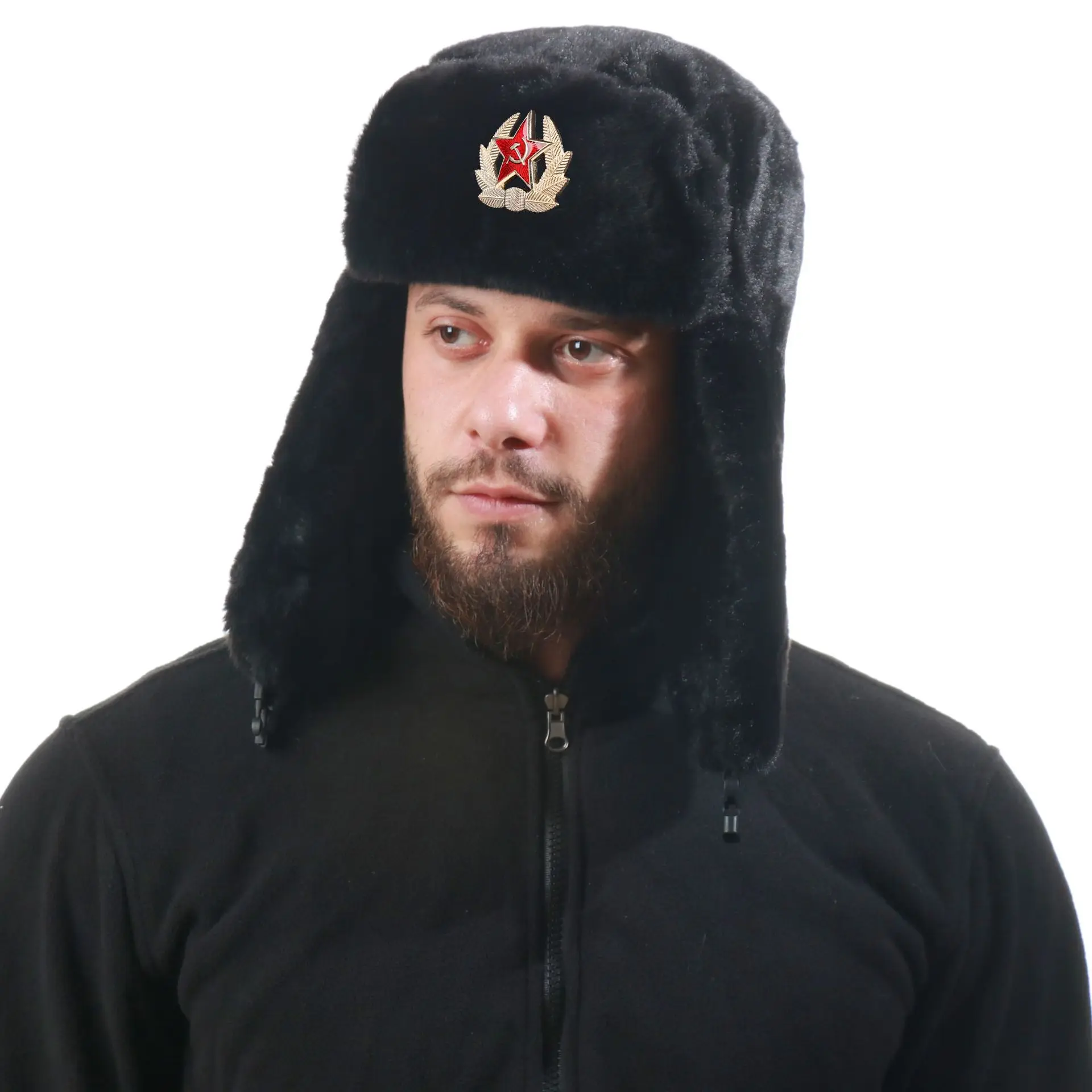 Soviet Badge Ushanka Men&Women - Winter Trapper Hat บทวิจารณ์และราคา