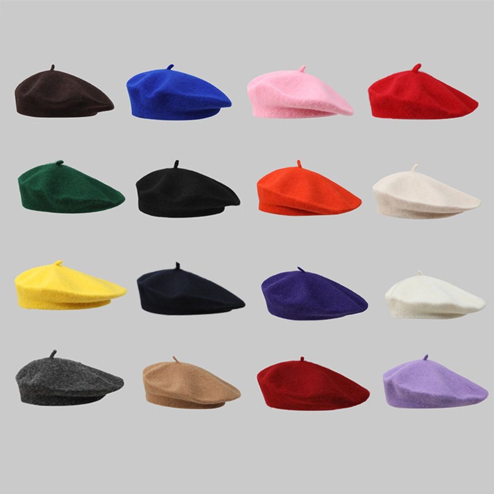 Fashion Warm Winter Wool Beret - Beret French Wool บทวิจารณ์และราคา