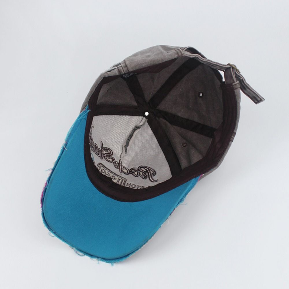 Outdoor Washed Denim Letters B - Dad Hat Cotton บทวิจารณ์และราคา