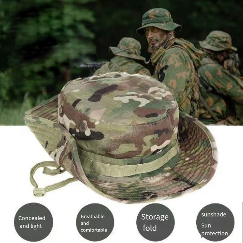 Tactical Camouflage Fishing Ca - Boonie Hat Tactical บทวิจารณ์และราคา