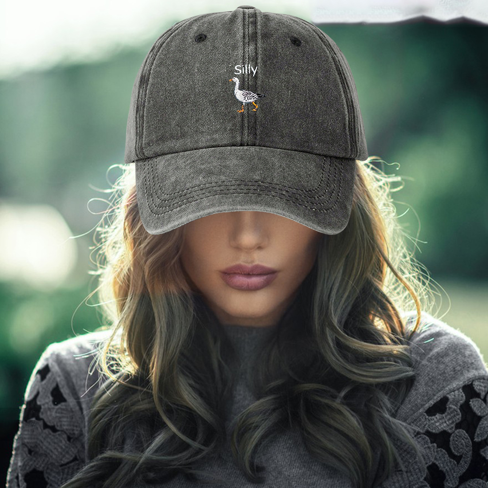 Embroidered Silly Goose Baseba - Golf Cap Dad บทวิจารณ์และราคา