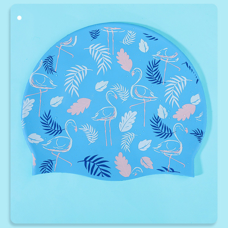 Adults High Elastic Cute Swimm - Swim Hat Silicone บทวิจารณ์และราคา